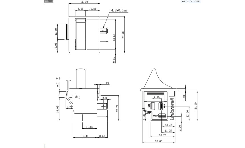 120 volt door switch