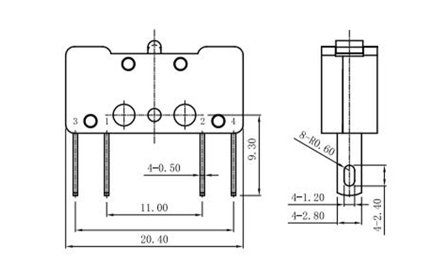 double pole microswitch 2