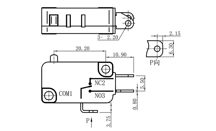 long lever limit switch