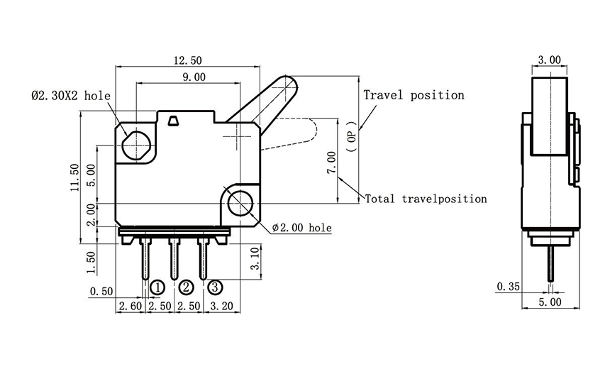 micro motion sensor switch 3