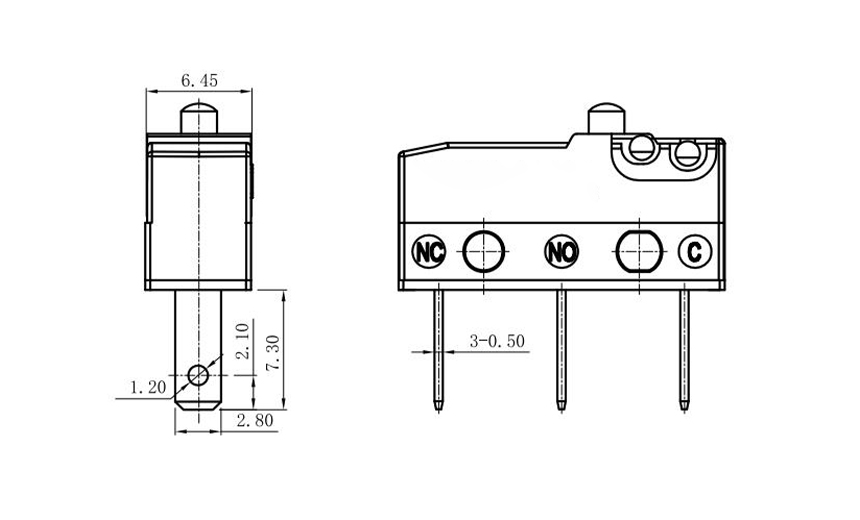 micro limit switch with roller