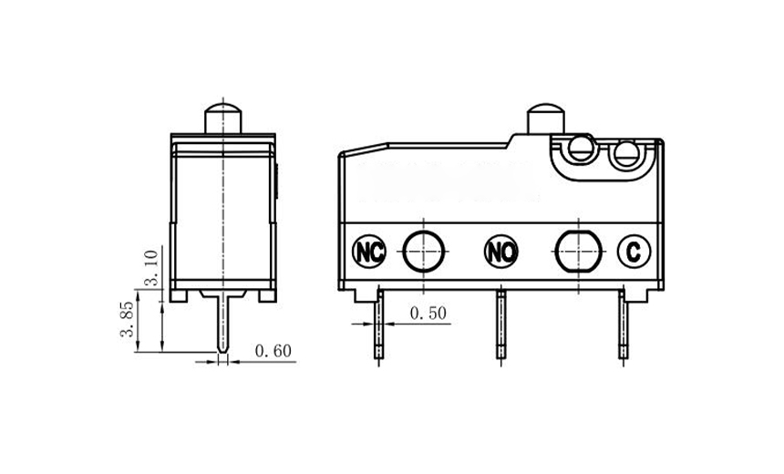 miniature limit switch roller actuator